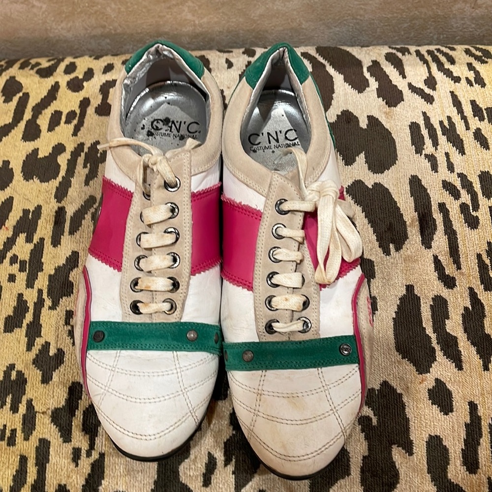Costume National leather & suede sneakers